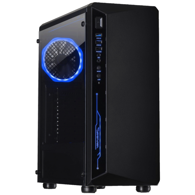 Inter-Tech Kućište za PC, Midi Tower, bez napojne jedinice - C-3 Saphir , w/o PSU