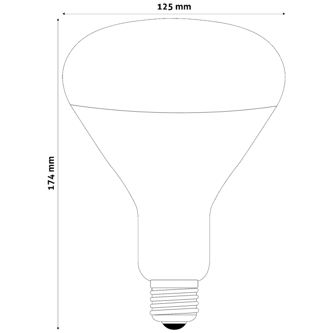 Avide Sijalica, 100W, E27, Full Red, IP20 - ASIR27-100W-FR - Image 4