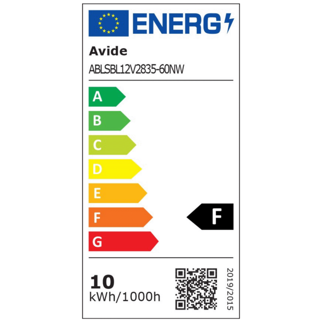 Avide LED traka, 4000K, 4.8W, 12V, 2 met., IP20 - ABLSBL12V2835-60NW - Image 2