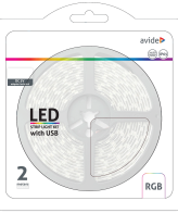 Avide LED traka, RGB, 7.2W, 5V, 2 met., IP65 - ABLSBL5V5050-30RGB65