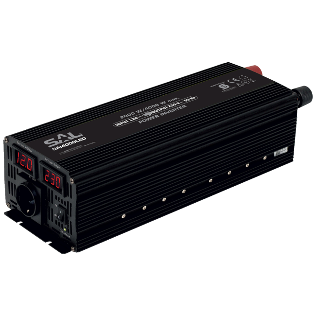 SAL Adapter 12V na 220V, snaga 2000/4000W, digitalni display - SAI4000LED