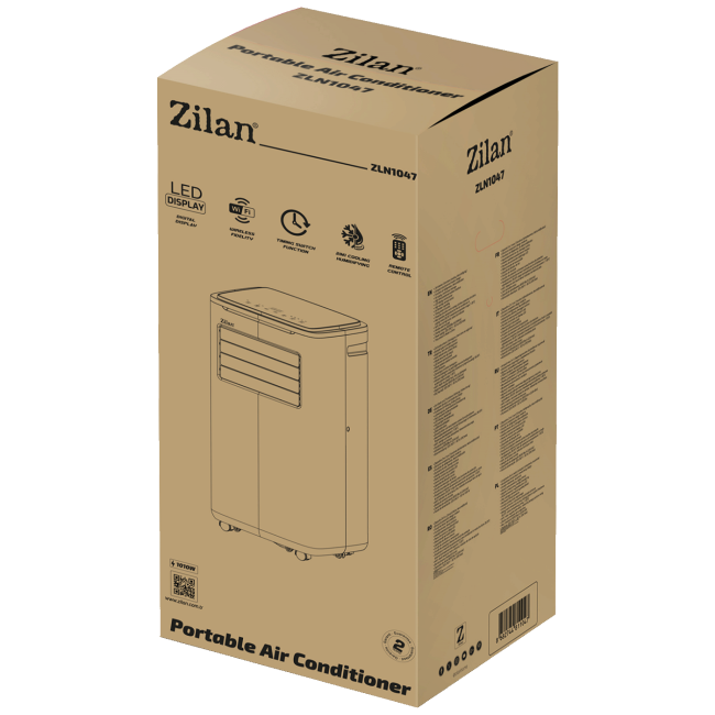 Zilan Prijenosni/Mobilni klima uređaj, 9000Btu, 3u1, 1010W, WiFi - ZLN1047 - Image 5
