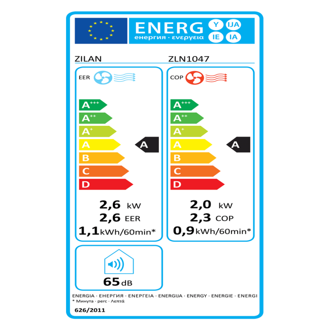 Zilan Prijenosni/Mobilni klima uređaj, 9000Btu, 3u1, 1010W, WiFi - ZLN1047 - Image 6