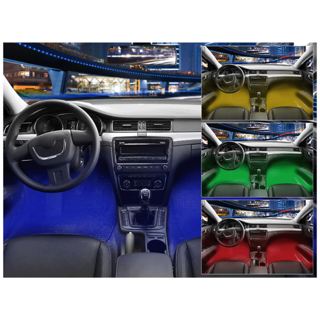 Tracer RGB LED svjetlo za automobil, Bluetooth - RGB CAR LIGHTING - Image 4