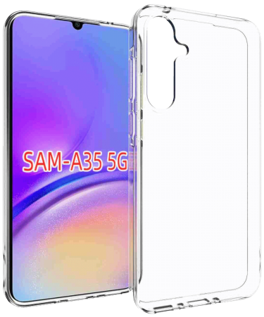 NN-Su Maska za Samsung A35 5G, Transparent - Galaxy A35 5G TPU Phone Case