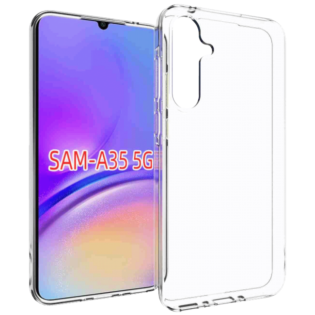 NN-Su Maska za Samsung A35 5G, Transparent - Galaxy A35 5G TPU Phone Case
