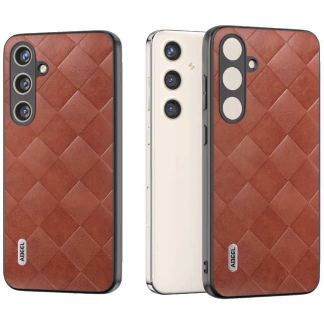 NN-Su Maska za Samsung S24+, TPU + PC + PU koža - Galaxy S24+ PU Phone Case(Brown)