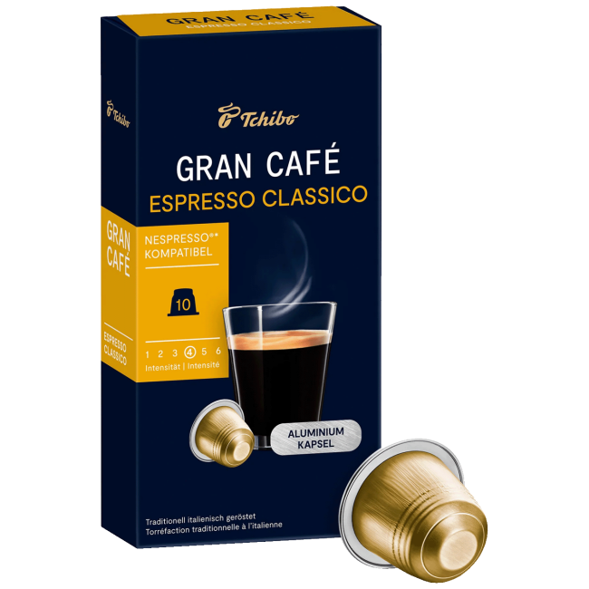 Tchibo Kapsule Gran Café Espresso Classico za Nespresso, 10/1 - Gran Café Espresso Classico 10/1