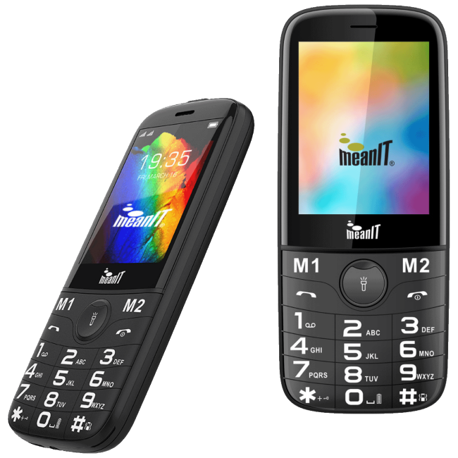 MeanIT Telefon mobilni, 2.8" ekran, Dual SIM, Led svjetiljka - SENIOR 20, Crni - Image 4