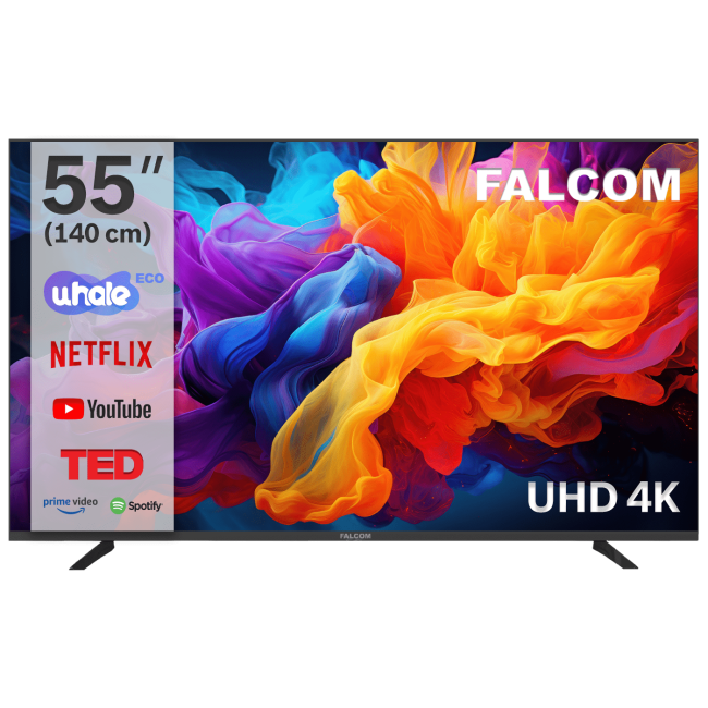 Falcom Televizor Smart LED TV 4K UltraHD  55", Bluetooth ,WiFi - TV-55LTF024SM WOS