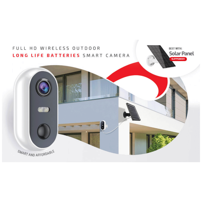 Superior Kamera IP, 1080p, WiFi, micro SD, 2 x 4800mAh, Outdoor - Smart Camera FullHD Outdoor - Image 2