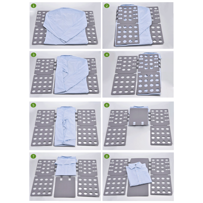 NN-Su Plastični preklop za presavijanje veša - Plastic Laundry Storage Fold - Image 4