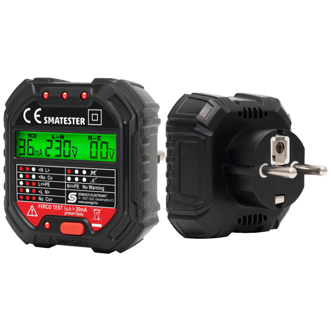 SMA Tester utičnica, LED indikator, Voltmetar - SMATESTER - Image 3