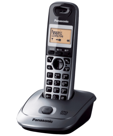 Panasonic Telefon bežični, DECT/GAP, 1.4" display 1.4, metalik siva - KX-TG2511FXM