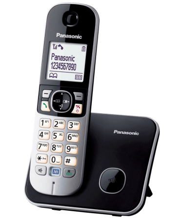 Panasonic Telefon bežični, DECT, 1,8" LCD display, spikerfon - KX-TG6811FXB