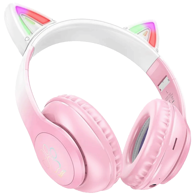 hoco. Slušalice bežične sa mikrofonom, Bluetooth - W42 Cat Ears, Cherry Blossom - Image 2