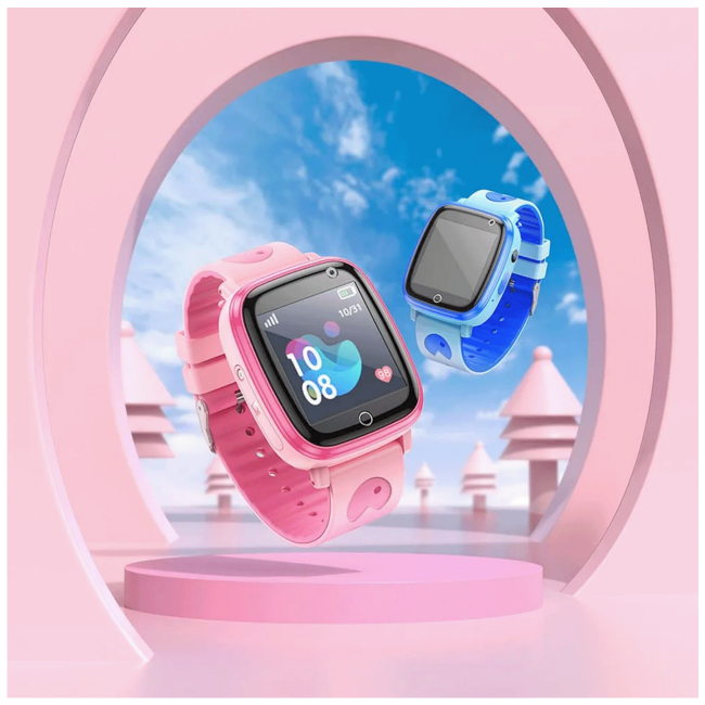 hoco. Pametni sat za djecu, 1.44" ekran, 2G, Nano SIM - Y100 Pink - Image 4