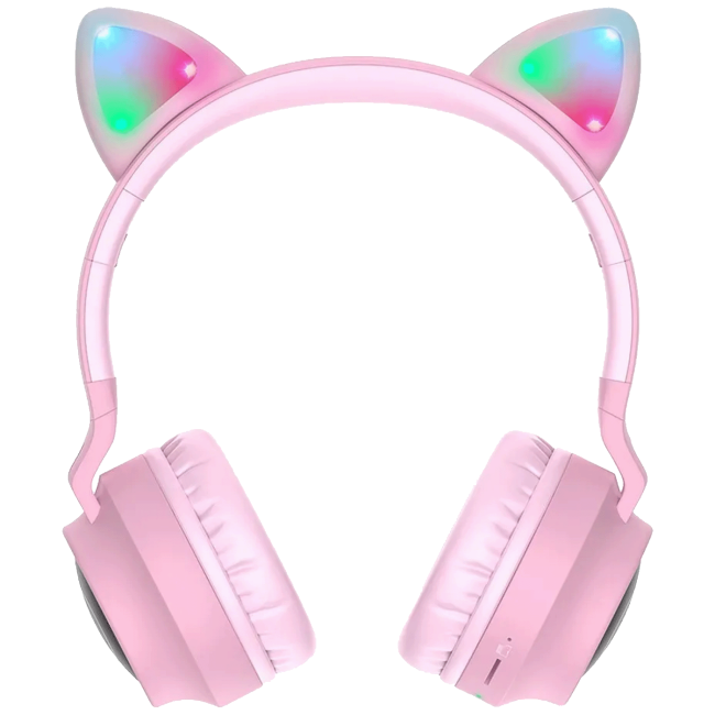 hoco. Slušalice bežične, Bluetooth - W27 Cat Ear Pink - Image 2