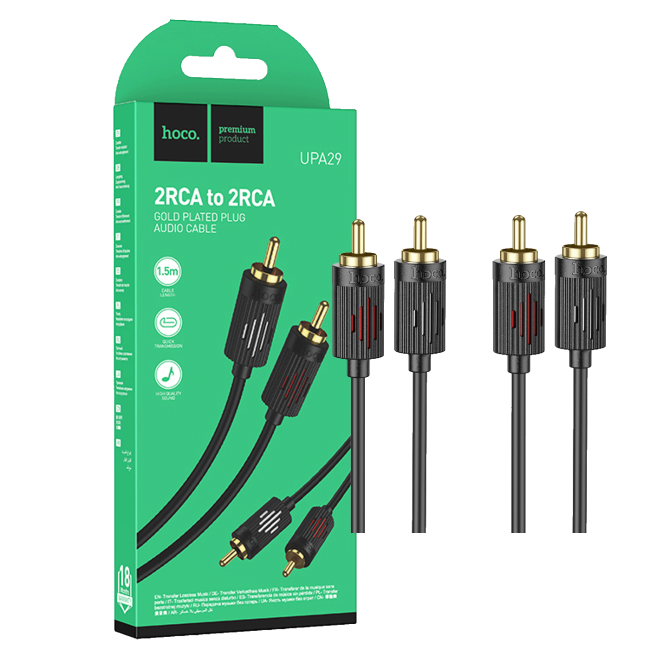 hoco. Audio kabl 2 x RCA, dužina 1.5 met. - UPA29