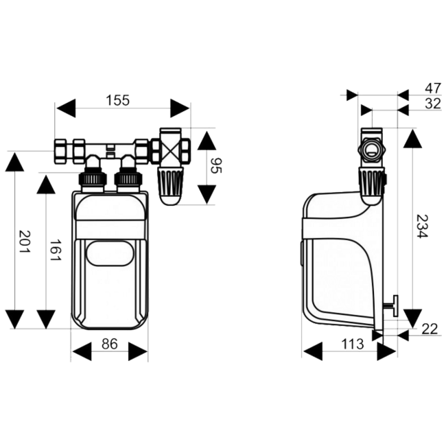 Dafi Protočni bojler, 9 kW, podpultni - POZ03137 - Image 2