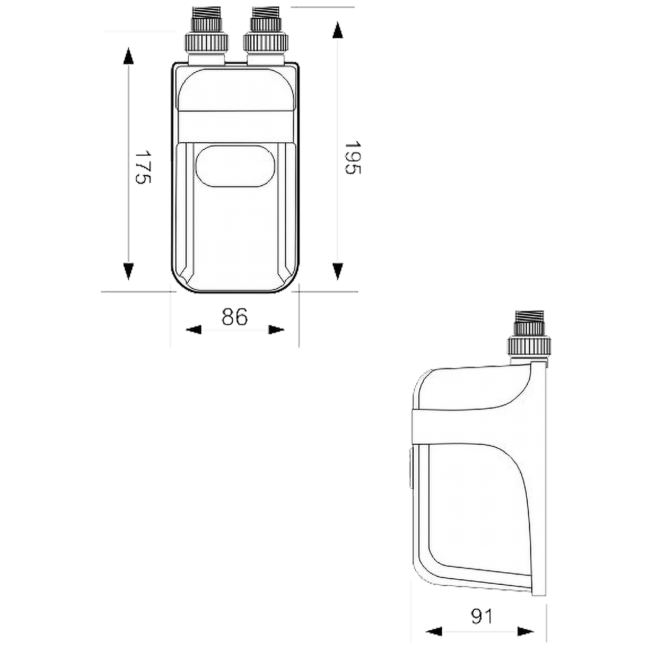 Dafi Protočni bojler, 11 kW, podpultni - POZ03583 - Image 2