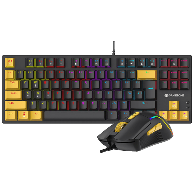 Tracer Tastatura sa osvjetljenjem, optički miš, gaming set, USB - GAMEZONE HORNET87 USB - Image 2