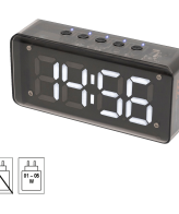 home Sat sa alarmom, FM radio, Bluetooth, microSD, USB, 3W - MECHACLOCK