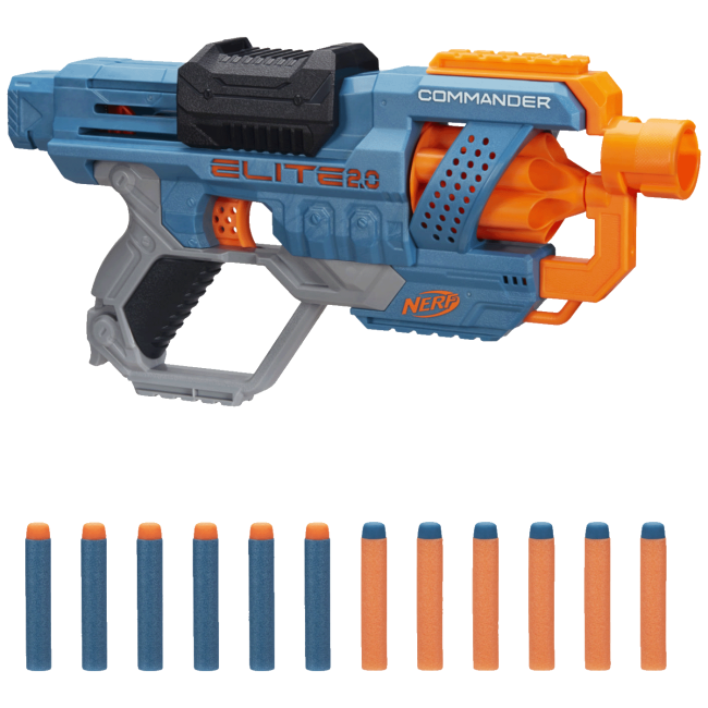 Nerf Dječija igračka, puška - blaster, sa 12 projektila - Elite 2.0 Commander RD-6