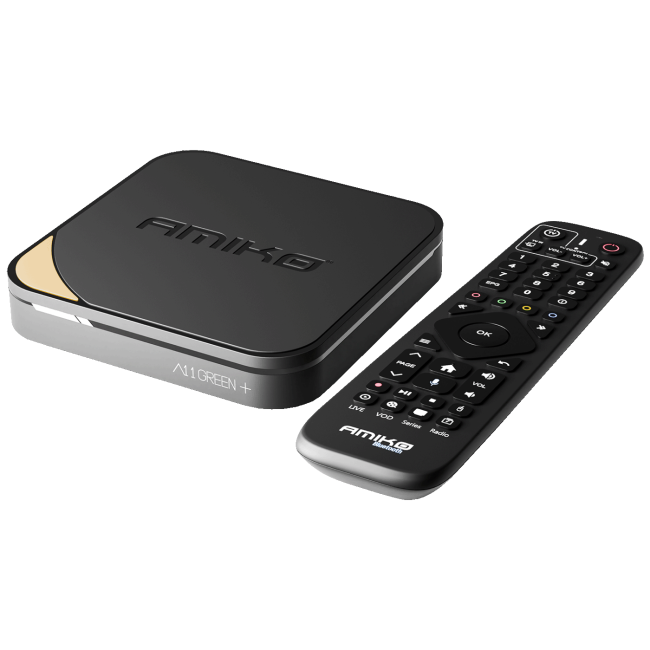 Amiko Prijemnik IPTV, Android OS , 2/16GB, 4K, WiFi, Bluetooth - A11 GREEN+ - Image 2