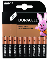 Duracell Baterija alkalna, AAA, 1,5 V, blister 18 kom. - DBAAA18