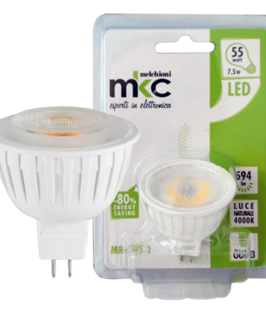 MKC Sijalica, LED 7.5W, 4000K,12V DC, prirodno bijela svjetlost - LED MR16 GU5.3/7.5W-N