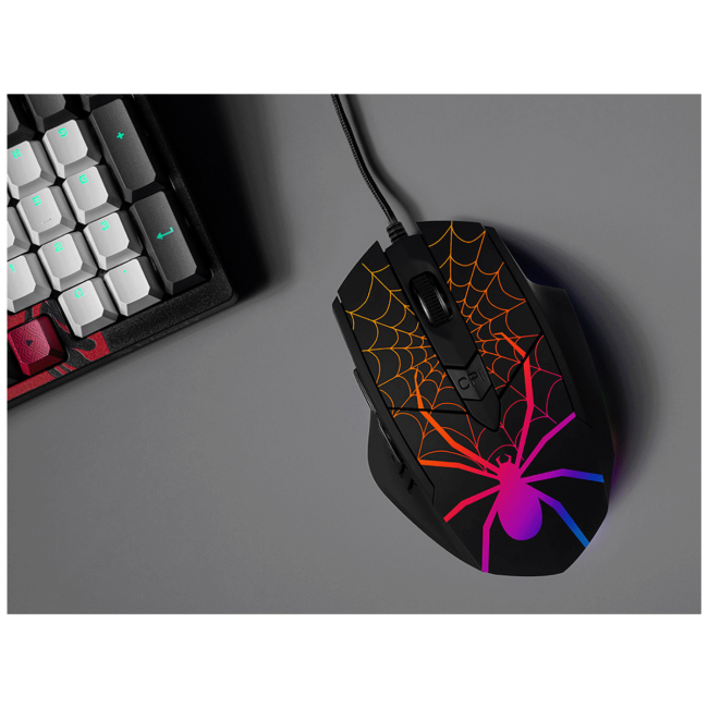Tracer Miš optički, gaming, 1600 dpi, RGB, USB - GAMEZONE Black Widow RGB - Image 6