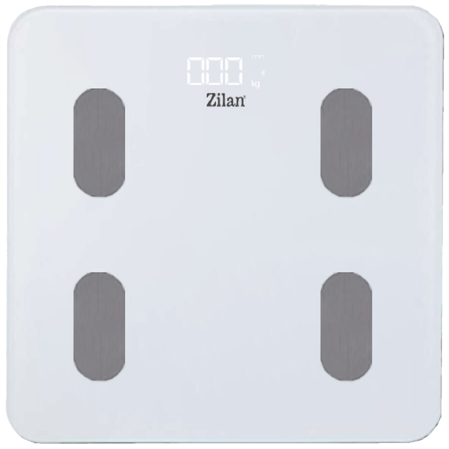 Zilan Pametna vaga, tjelesna, do 180 kg, LED zaslon, Bluetooth - ZLN8979