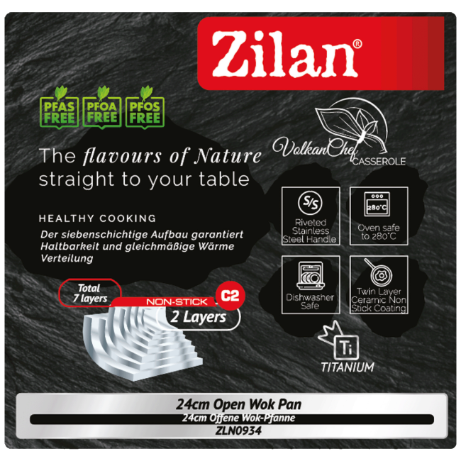 Zilan Wok tava, 24 cm - ZLN0934 - Image 4