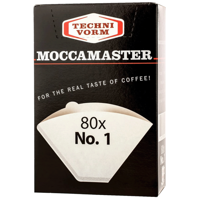 Moccamaster Papirnati filteri za kafu, jednokratni, 80 kom. - Paper coffee filters Nr 1