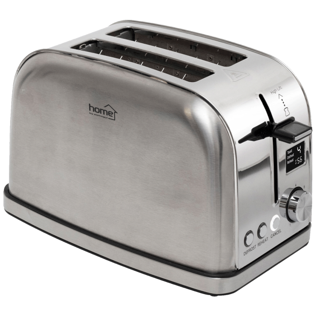 home Toster, 950W, za 2 kriške, 7 nivoa tostiranja, LCD - HGKP22LCD