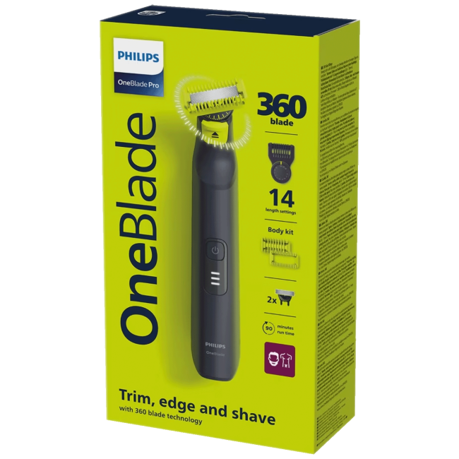 Philips Aparat za brijanje, trimer, Lice i Tijelo, OneBlade Pro - QP6542/15 - Image 4