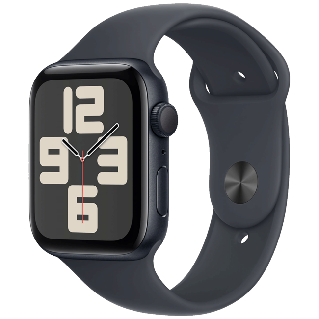 Apple Pametni sat, 1.57" LTPO OLED zaslon, vodootporan, BT, WiFi - Watch SE 2024 GPS 40mm Midnight