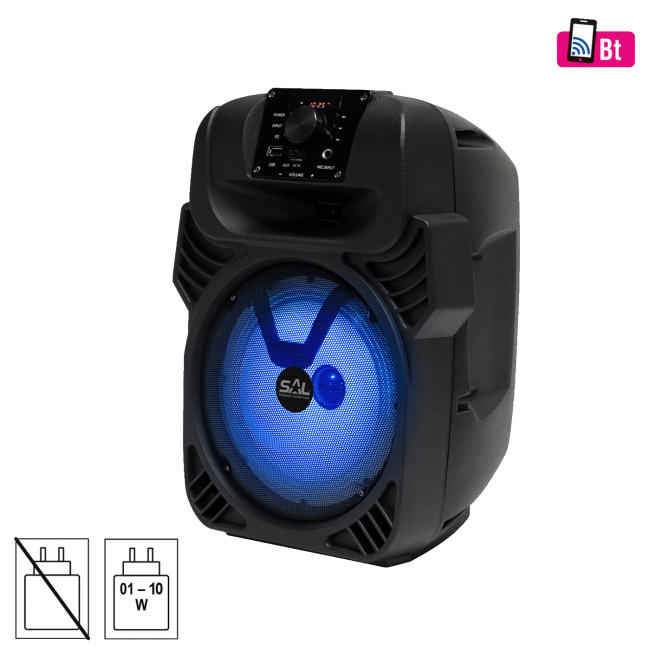 SAL Zvučnik bežični, Bluetooth, FM radio, KARAOKE, 40 / 25W - PAR20BTC