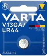 Varta Baterija alkalna LR44, 1,5 V dugmasta, blister 1 kom - LR44 V13GA AG13