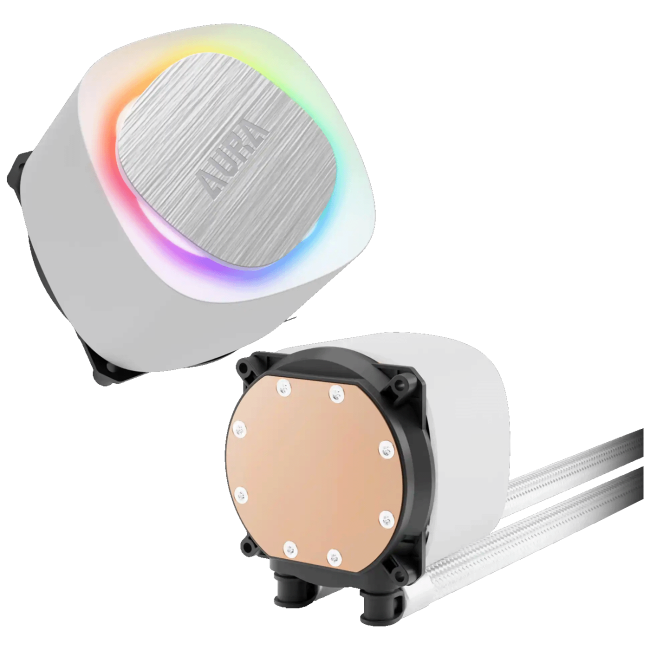 Gamdias Vodeno hlađenje za CPU, RGB - Gamdias Aura GL360 WH V2 - Image 3