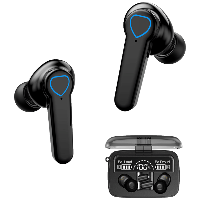 MeanIT Slušalica bežična sa mikrofonom, Bluetooth - TWS B400 Black - Image 3
