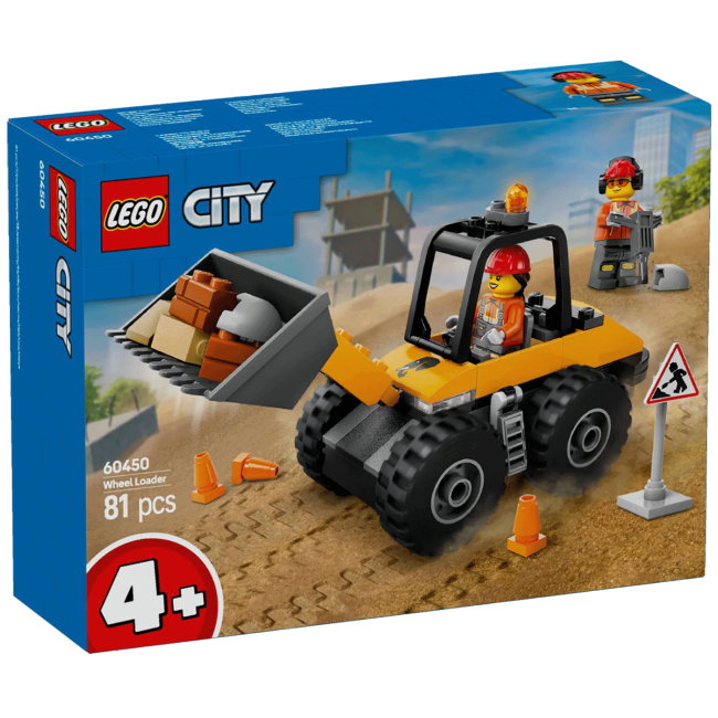 Lego Žuti građevinski utovarivač s kotačima, LEGO City