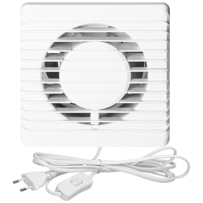 Virone Aspirator ugradbeni za ventilaciju, kabel i prekidač, 100 mm - BF-100/PS - Image 2