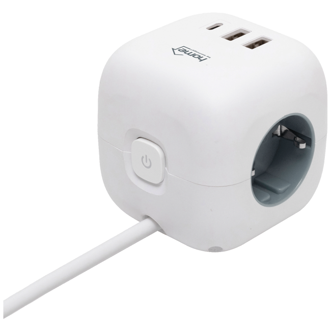home Produžni kabl, 3 utičnice, 2 x USB A, 1 x USB C, 1.5 met. - CUBE2 - Image 2