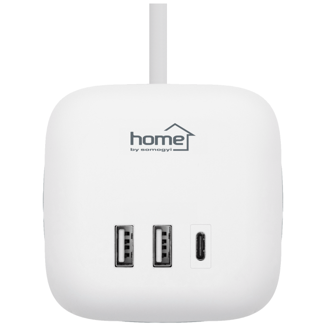 home Produžni kabl, 3 utičnice, 2 x USB A, 1 x USB C, 1.5 met. - CUBE2 - Image 3