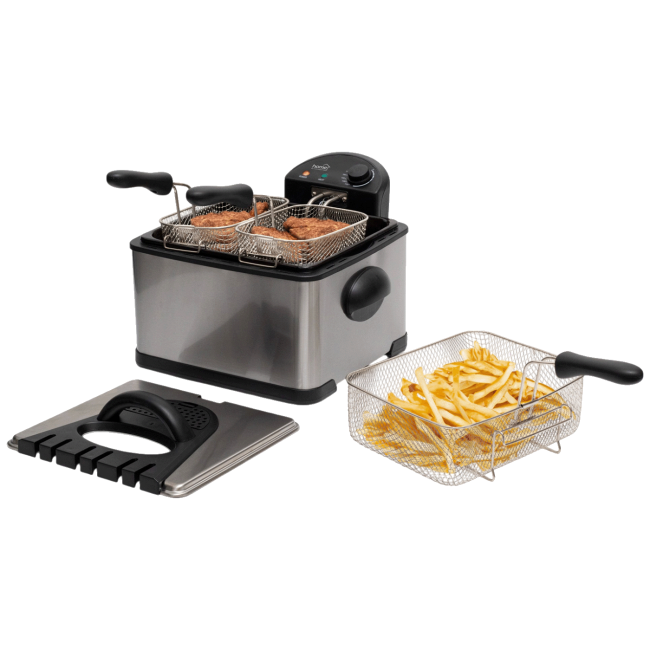 home Friteza, 3 košare za prženje, kapacitet ulja 6 lit., 2000W - HGOLS4 - Image 5