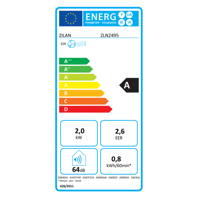 Zilan Prijenosni/ Mobilni klima uređaj, 3u1, 7000Btu, 750W - ZLN2495 - Image 5