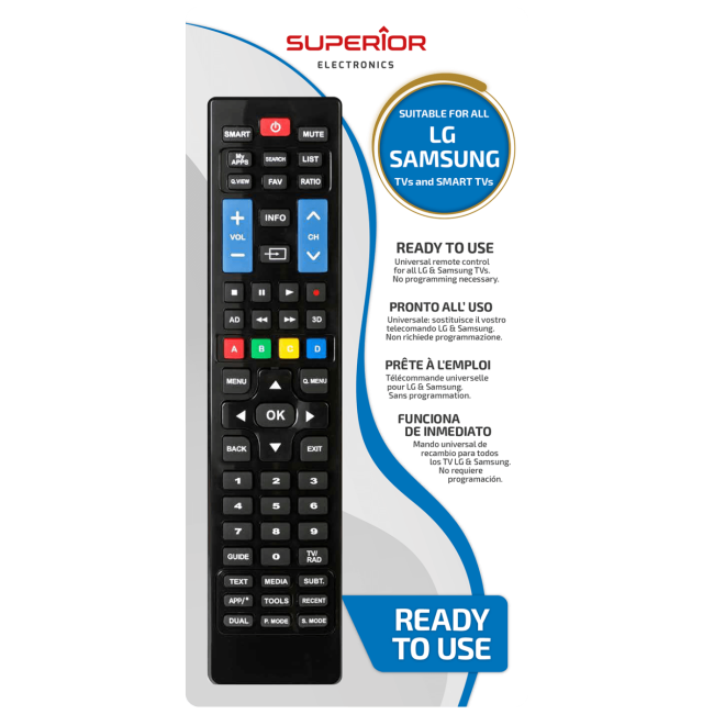 Superior Daljinski upravljač za LG / Samsung  TV i SMART prijemnik - RC LG / SAMSUNG TV SMART - Image 2