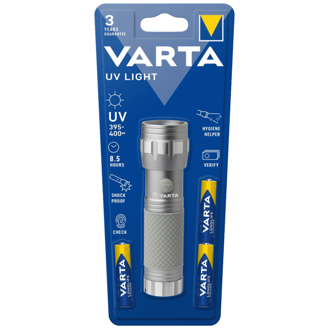 Varta UV ručna svjetiljka, 3 x AAA baterije - UV Light 15638 + 3xAAA - Image 4